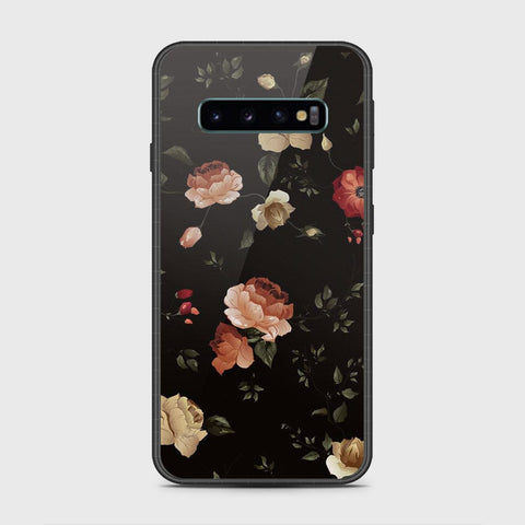Samsung Galaxy S10 5G Cover- Floral Series 2 - HQ Ultra Shine Premium Infinity Glass Soft Silicon Borders Case