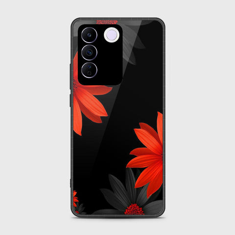 Vivo S16e Cover- Floral Series 2 - HQ Ultra Shine Premium Infinity Glass Soft Silicon Borders Case