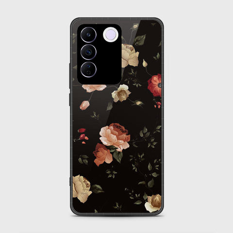 Vivo S16e Cover- Floral Series 2 - HQ Ultra Shine Premium Infinity Glass Soft Silicon Borders Case
