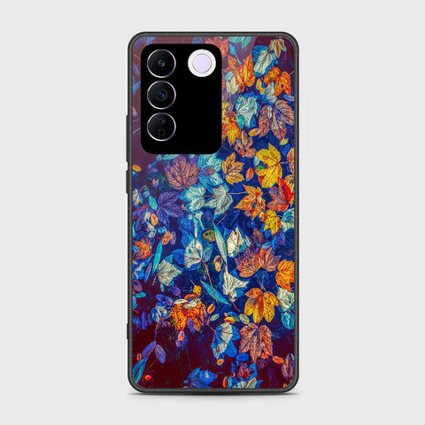 Vivo S16e Cover- Floral Series 2 - HQ Ultra Shine Premium Infinity Glass Soft Silicon Borders Case