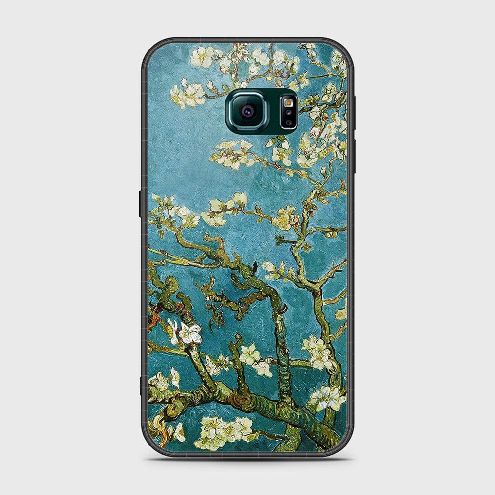 Samsung Galaxy S6 Edge Plus Cover- Floral Series 2 - HQ Ultra Shine Premium Infinity Glass Soft Silicon Borders Case