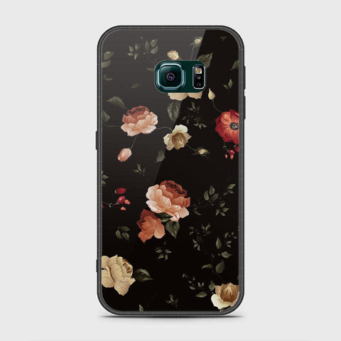 Samsung Galaxy S6 Edge Plus Cover- Floral Series 2 - HQ Ultra Shine Premium Infinity Glass Soft Silicon Borders Case