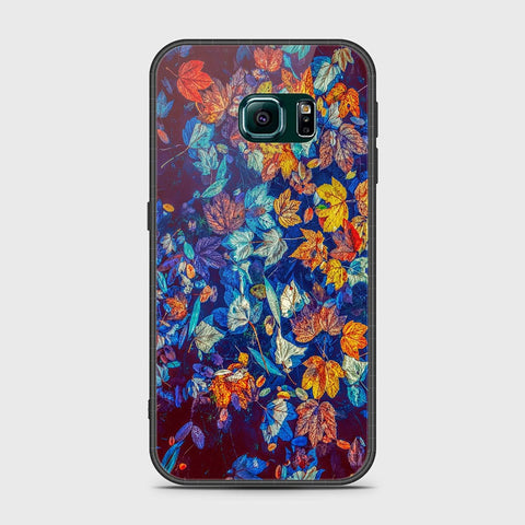 Samsung Galaxy S6 Edge Plus Cover- Floral Series 2 - HQ Ultra Shine Premium Infinity Glass Soft Silicon Borders Case