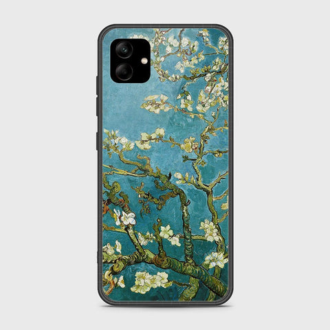 Samsung Galaxy A04 Cover- Floral Series 2 - HQ Ultra Shine Premium Infinity Glass Soft Silicon Borders Case