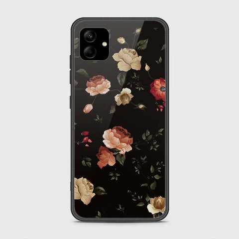 Samsung Galaxy A04 Cover- Floral Series 2 - HQ Ultra Shine Premium Infinity Glass Soft Silicon Borders Case