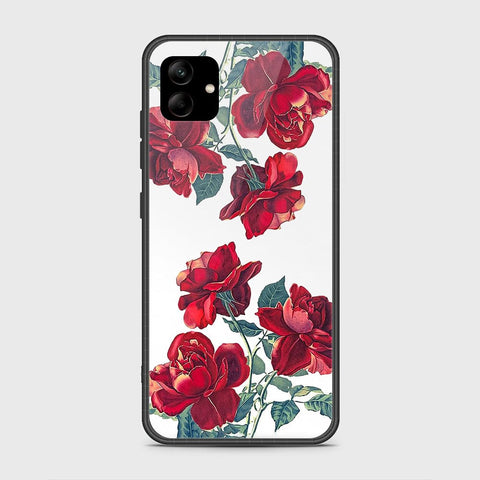 Samsung Galaxy A04 Cover- Floral Series 2 - HQ Ultra Shine Premium Infinity Glass Soft Silicon Borders Case