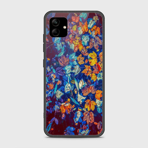 Samsung Galaxy A04 Cover- Floral Series 2 - HQ Ultra Shine Premium Infinity Glass Soft Silicon Borders Case