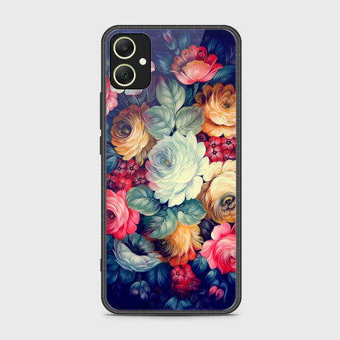 Samsung Galaxy A05 Cover- Floral Series 2 - HQ Ultra Shine Premium Infinity Glass Soft Silicon Borders Case