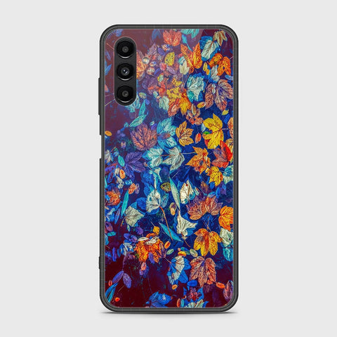 Samsung Galaxy A04s Cover- Floral Series 2 - HQ Ultra Shine Premium Infinity Glass Soft Silicon Borders Case