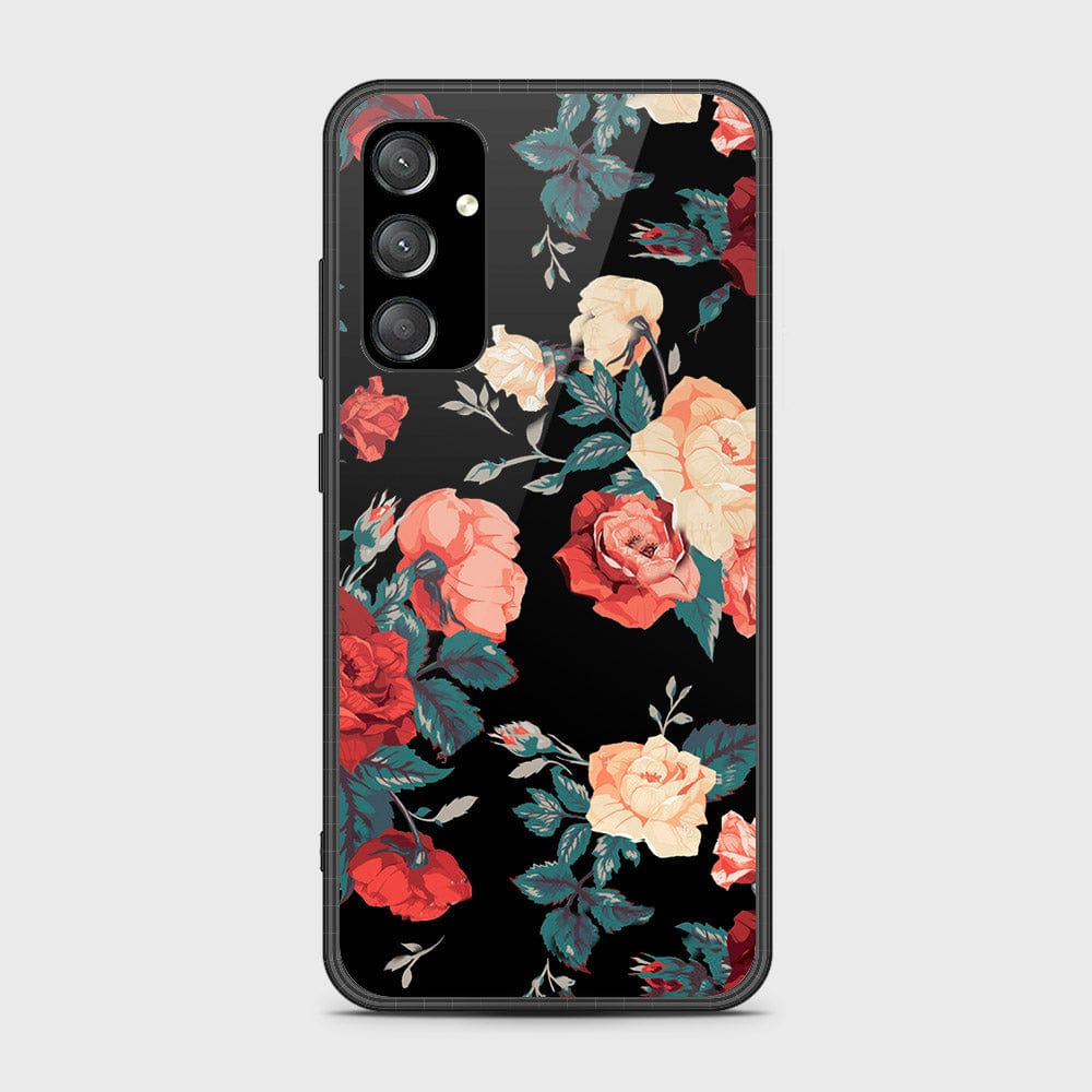 Samsung Galaxy A54 5G Cover- Floral Series 2 - HQ Ultra Shine Premium Infinity Glass Soft Silicon Borders Case