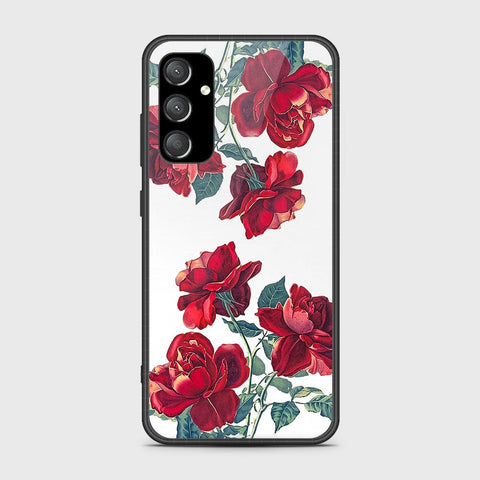 Samsung Galaxy A34 5G Cover- Floral Series 2 - HQ Ultra Shine Premium Infinity Glass Soft Silicon Borders Case