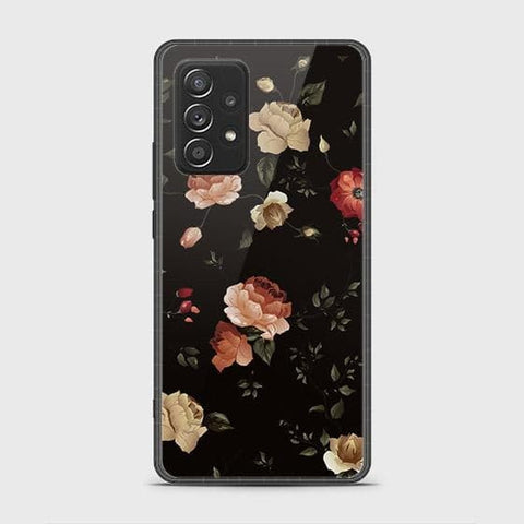 Samsung Galaxy A52s 5G Cover - Floral Series 2 - HQ Ultra Shine Premium Infinity Glass Soft Silicon Borders Case