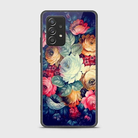 Samsung Galaxy A52s 5G Cover - Floral Series 2 - HQ Ultra Shine Premium Infinity Glass Soft Silicon Borders Case