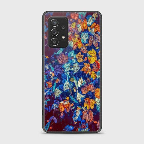 Samsung Galaxy A52s 5G Cover - Floral Series 2 - HQ Ultra Shine Premium Infinity Glass Soft Silicon Borders Case