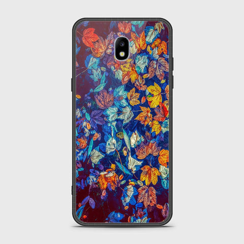 Samsung Galaxy J7 Pro / J7 2017 / J730 Cover - Floral Series 2 - HQ Ultra Shine Premium Infinity Glass Soft Silicon Borders Case