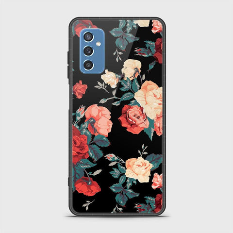 Samsung Galaxy M52 5G Cover- Floral Series 2 - HQ Ultra Shine Premium Infinity Glass Soft Silicon Borders Case