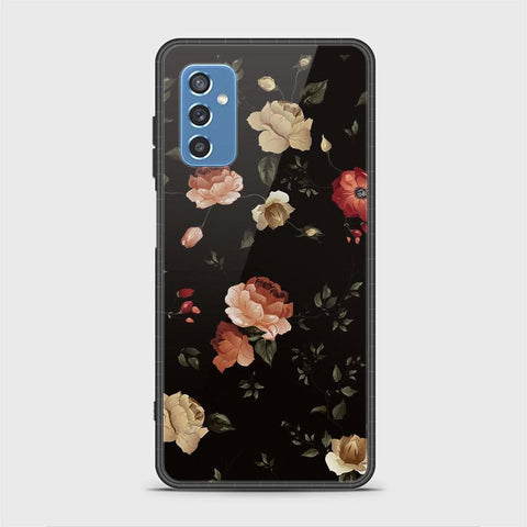 Samsung Galaxy M52 5G Cover- Floral Series 2 - HQ Ultra Shine Premium Infinity Glass Soft Silicon Borders Case