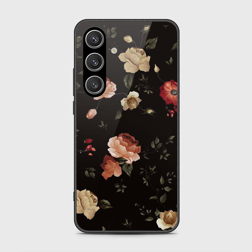 Samsung Galaxy S24 Plus Cover- Floral Series 2 - HQ Ultra Shine Premium Infinity Glass Soft Silicon Borders Case (Fast Delivery)