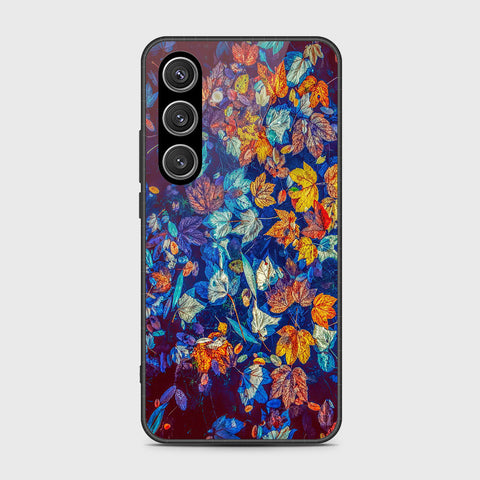 Samsung Galaxy S24 Cover- Floral Series 2 - HQ Ultra Shine Premium Infinity Glass Soft Silicon Borders Case