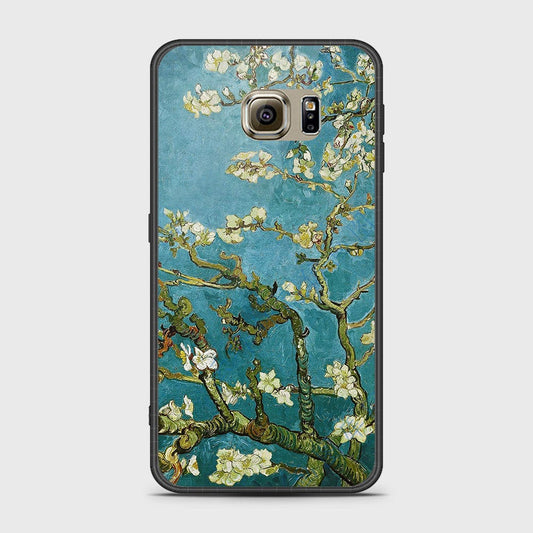 Samsung Galaxy S6 Cover- Floral Series 2 - HQ Ultra Shine Premium Infinity Glass Soft Silicon Borders Case
