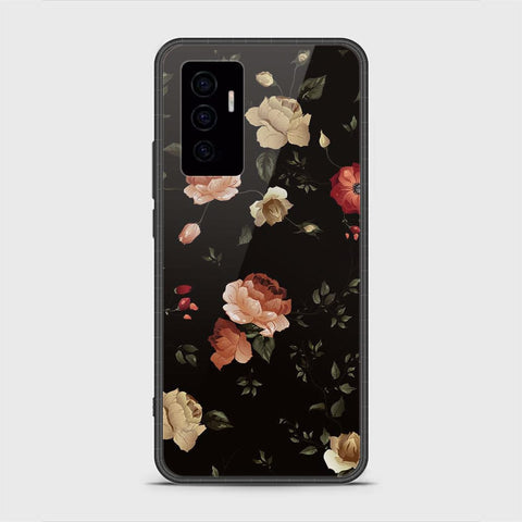 Vivo V23e Cover- Floral Series 2 - HQ Ultra Shine Premium Infinity Glass Soft Silicon Borders Case