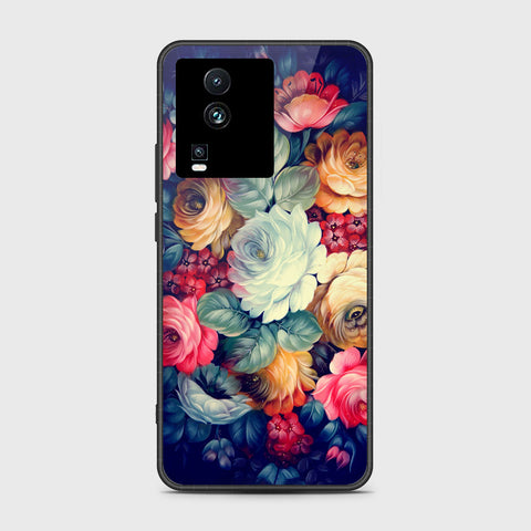 Vivo iQOO Neo 7 Cover- Floral Series 2 - HQ Ultra Shine Premium Infinity Glass Soft Silicon Borders Case