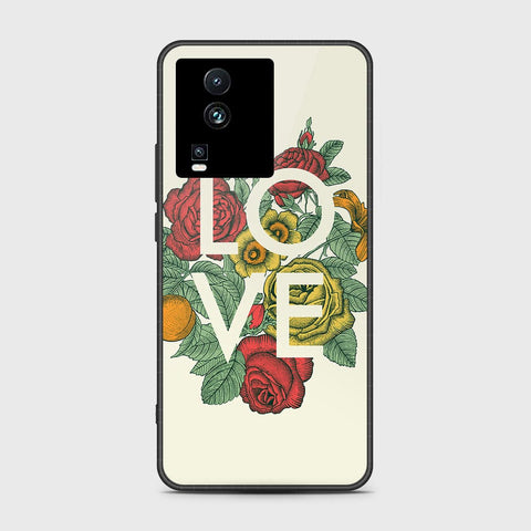 Vivo iQOO Neo 7 Cover- Floral Series 2 - HQ Ultra Shine Premium Infinity Glass Soft Silicon Borders Case