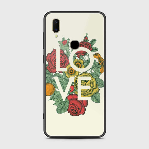 Vivo Z3 Cover- Floral Series 2 - HQ Ultra Shine Premium Infinity Glass Soft Silicon Borders Case