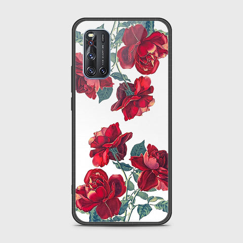 Vivo V19 Cover- Floral Series 2 - HQ Ultra Shine Premium Infinity Glass Soft Silicon Borders Case