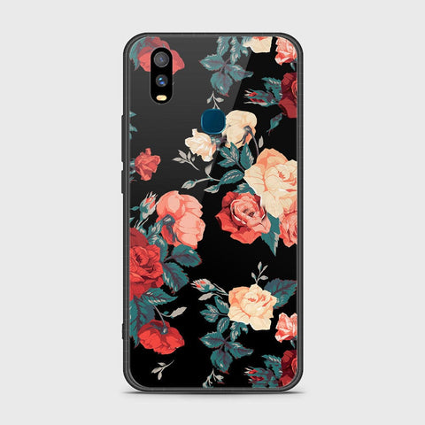 Vivo Y11 2019 Cover- Floral Series 2 - HQ Ultra Shine Premium Infinity Glass Soft Silicon Borders Case