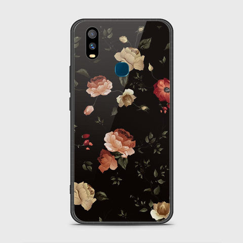 Vivo Y11 2019 Cover- Floral Series 2 - HQ Ultra Shine Premium Infinity Glass Soft Silicon Borders Case