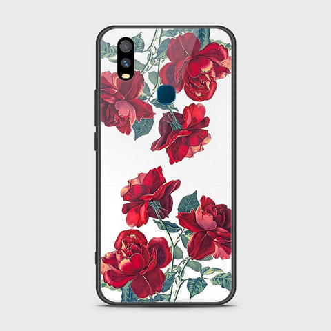 Vivo Y11 2019 Cover- Floral Series 2 - HQ Ultra Shine Premium Infinity Glass Soft Silicon Borders Case