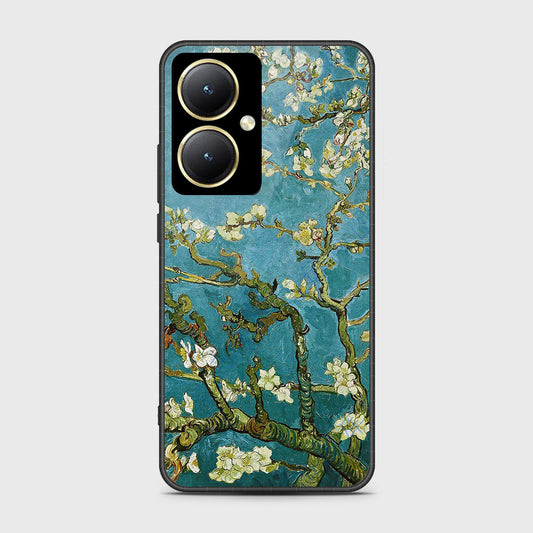 Vivo Y27 Cover- Floral Series 2 - HQ Ultra Shine Premium Infinity Glass Soft Silicon Borders Case