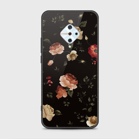 Vivo Y9s Cover- Floral Series 2 - HQ Ultra Shine Premium Infinity Glass Soft Silicon Borders Case