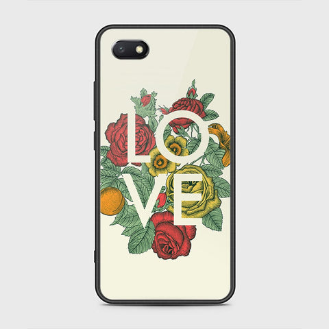 Huawei Y5 Prime 2018 / Y5 2018 / Honor 7S Cover - Floral Series 2 - HQ Ultra Shine Premium Infinity Glass Soft Silicon Borders Case