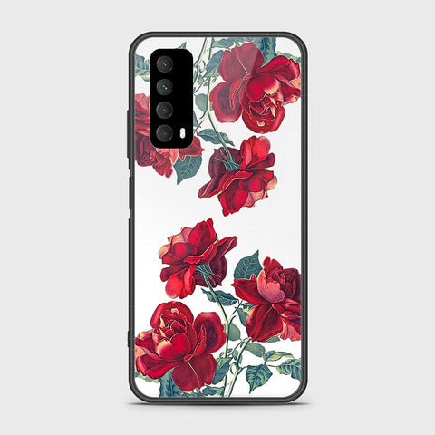 Huawei Y7a Cover- Floral Series 2 - HQ Ultra Shine Premium Infinity Glass Soft Silicon Borders Case