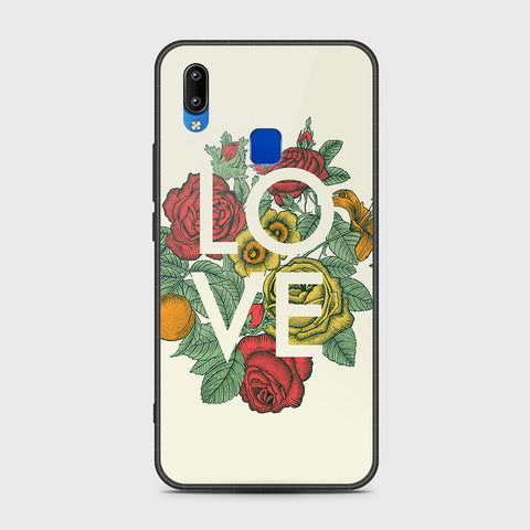 Vivo Y91i Cover- Floral Series 2 - HQ Ultra Shine Premium Infinity Glass Soft Silicon Borders Case