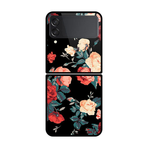 Samsung Galaxy Z Flip 3 5G Cover- Floral Series 2 - HQ Premium Shine Durable Shatterproof Case