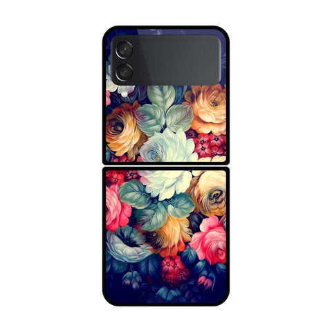 Samsung Galaxy Z Flip 3 5G Cover- Floral Series 2 - HQ Premium Shine Durable Shatterproof Case