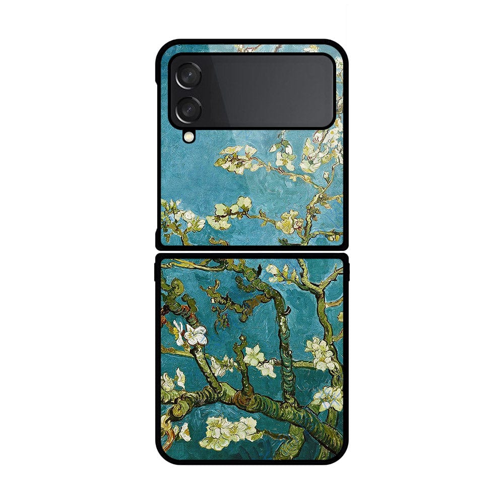 Samsung Galaxy Z Flip 4 5G Cover- Floral Series 2 - HQ Premium Shine Durable Shatterproof Case - Soft Silicon Borders