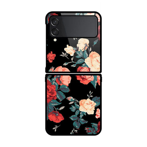 Samsung Galaxy Z Flip 4 5G Cover- Floral Series 2 - HQ Premium Shine Durable Shatterproof Case - Soft Silicon Borders