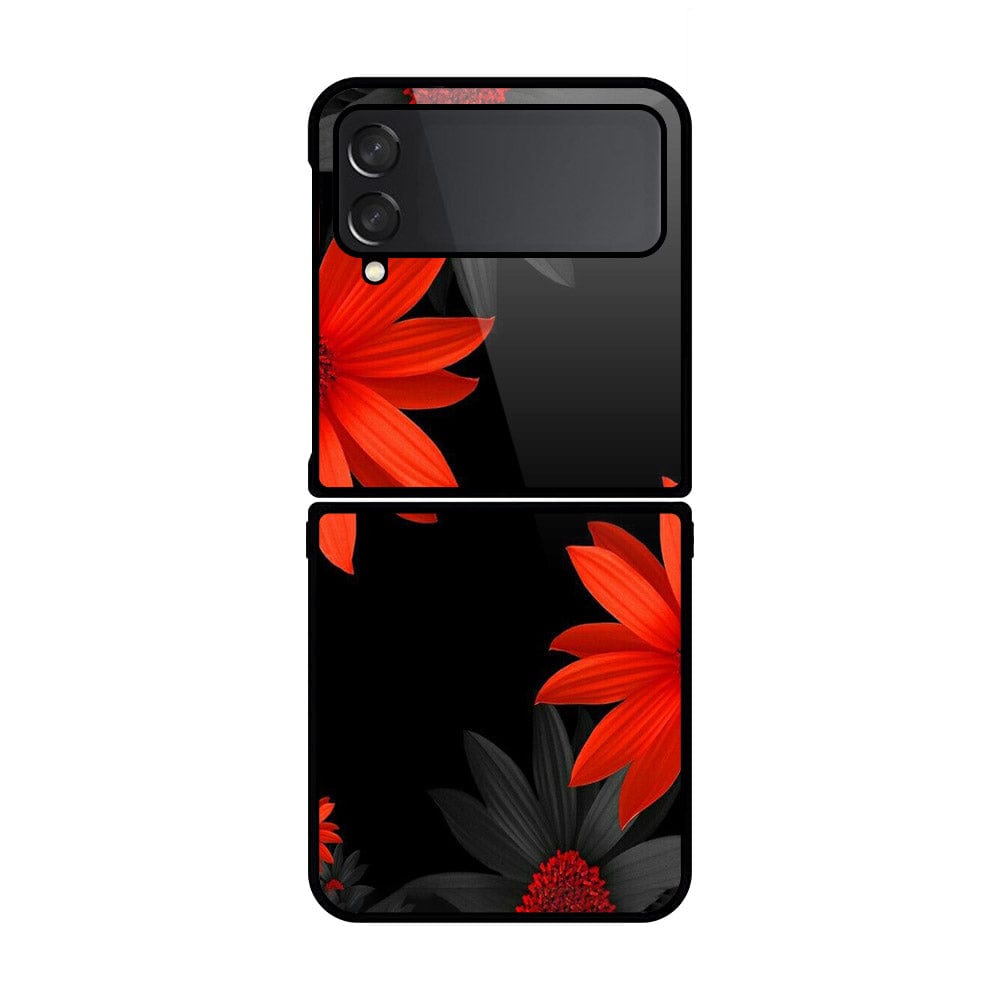 Samsung Galaxy Z Flip 4 5G Cover- Floral Series 2 - HQ Premium Shine Durable Shatterproof Case - Soft Silicon Borders (Fast Delivery) (H)