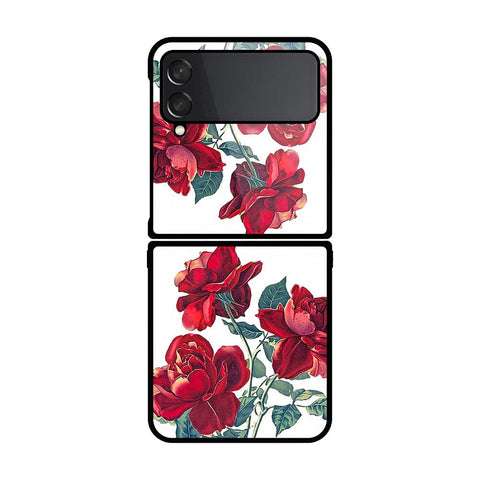 Samsung Galaxy Z Flip 4 5G Cover- Floral Series 2 - HQ Premium Shine Durable Shatterproof Case - Soft Silicon Borders