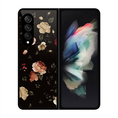 Samsung Galaxy Z Fold 3 5G Cover- Floral Series 2 - HQ Premium Shine Durable Shatterproof Case - Soft Silicon Borders