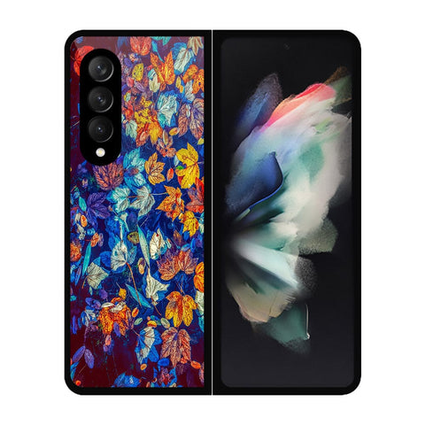 Samsung Galaxy Z Fold 3 5G Cover- Floral Series 2 - HQ Premium Shine Durable Shatterproof Case - Soft Silicon Borders