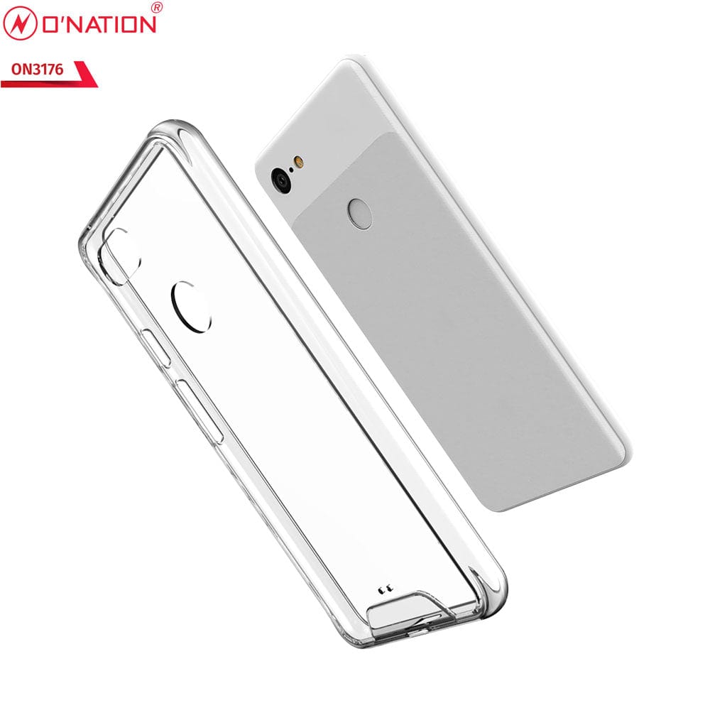 Google Pixel 3 Cover - ONation Essential Series - Premium Quality No Yellowing Drop Tested Tpu+Pc Clear Soft Edges