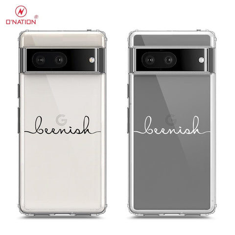 Google Pixel 7 Cover - Personalised Name Series - 8 Designs - Clear Phone Case - Soft Silicon Borders