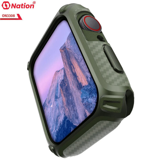 Apple Watch Series 7 (41mm) Cover - Military Green - ONation Quad Element Full Body Protective Soft Case