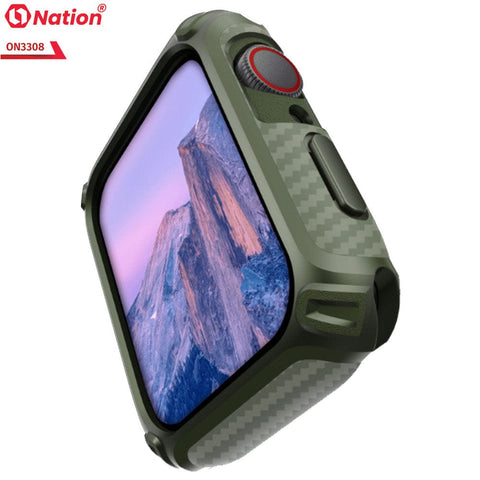 Apple Watch Series 5 (44mm) Cover - Military Green - ONation Quad Element Full Body Protective Soft Case