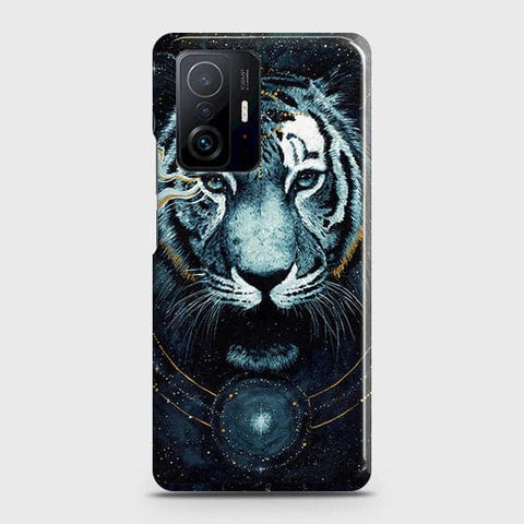 Xiaomi 11T Cover - Vintage Galaxy Tiger Printed Hard Case with Life Time Colors Guarantee